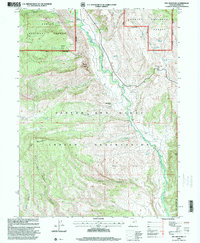1996 Map of Dry Mountain, Duchesne County, UT — High-Res | Pastmaps